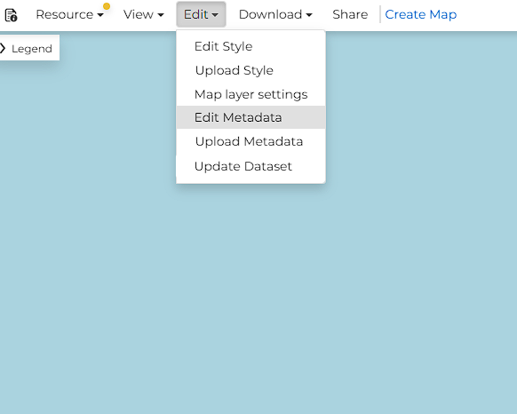 Open dataset metadata