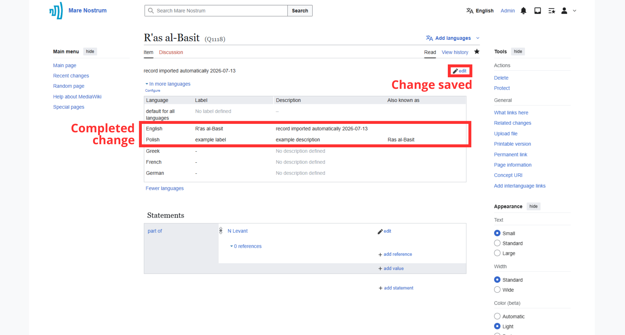 Wait for change to be saved