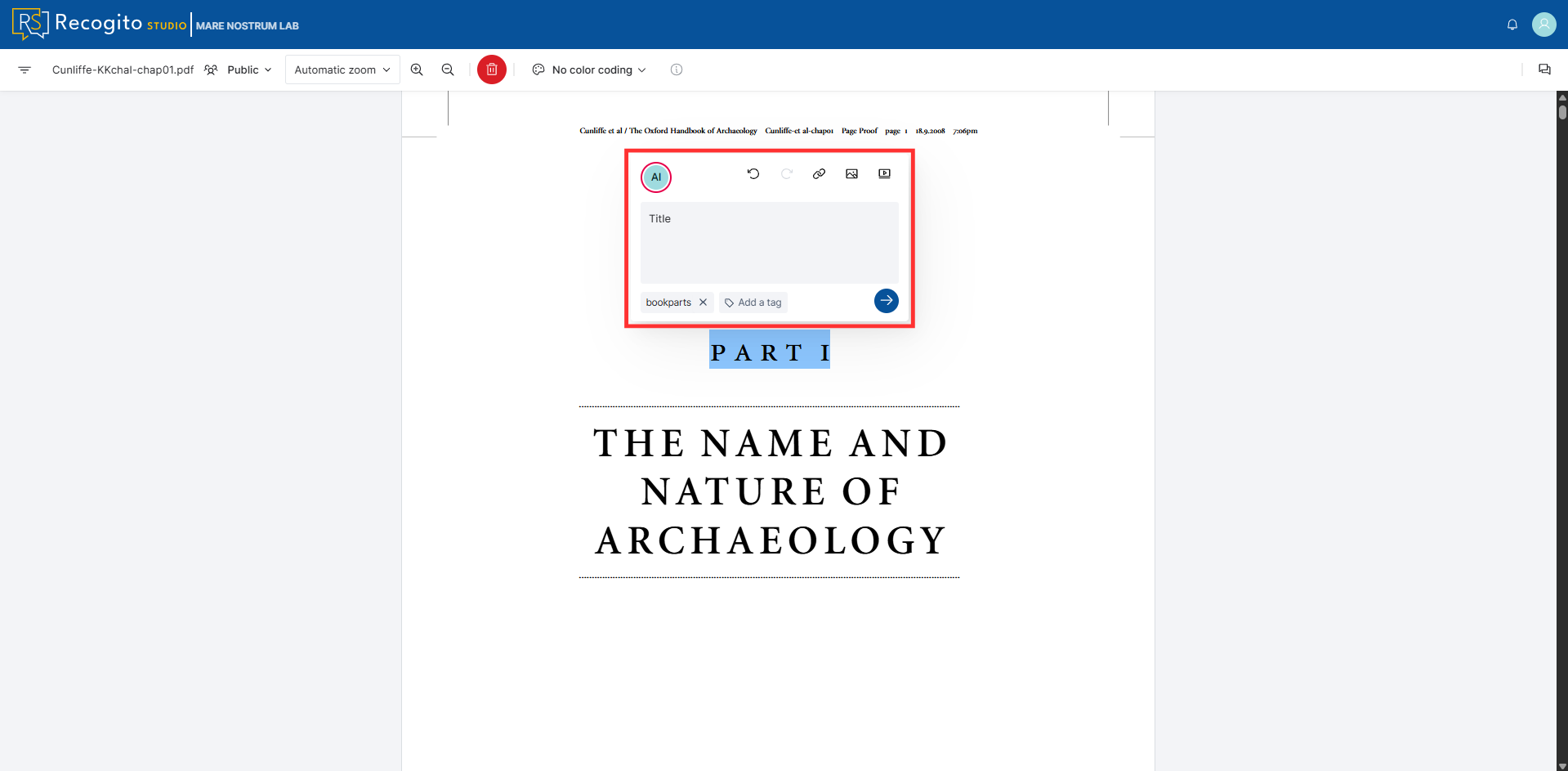 TEI/PDF annotation